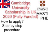 Scholarship in Cambridge University