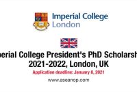 Scholarship in Imperial College London